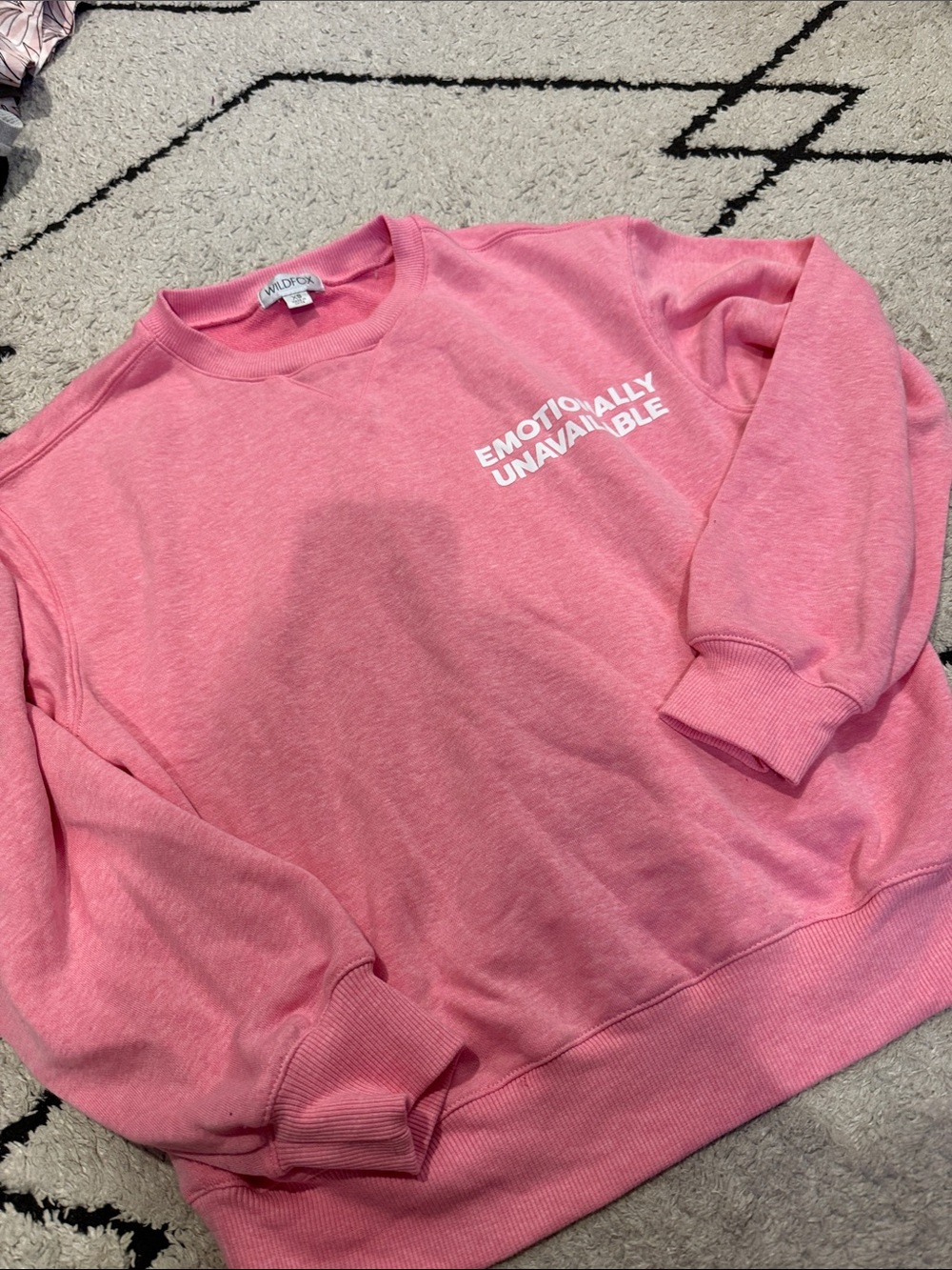 wildfox emotionally unavailable crew xs